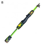 1.2/1.5m Portable Telescopic Lure Pole Ice Fishing Rod Fish Tackle Accessory