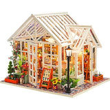 DIY Doll House Miniature Dollhouse With Furnitures Wooden House Miniaturas Toys For Children New Year Christmas Gift Book Store