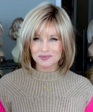 Wigs women's short straight hair partial color mixing mechanism chemical fiber headgear spot Wigs