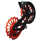 Oval Dish mtb Lightweight Carbon Fiber Bike Derailleur Pulley Wheels System Ceramic Bearing Guide Roller chainring bolts