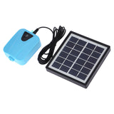 2L/min Aquarium Air Pump Solar Powered Oxygenator Fish Tank Oxygen Pump USB Charging Pond Aerator Water Pump with 1 Air Stone
