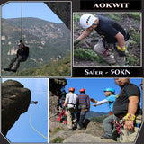 Rock Climbing Descender OX Horn 8 Descend Ring Downhill Eight Ring With Bent-ear Rappelling Gear Belay Device Equipment 50NG