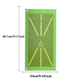 Golf Swing Mat Portable Mini Practice Hitting Aid Indoor/Outdoor Golf Swing Training Pad w 3 Pcs Pu Ball Golf Training Mat