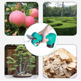16.8V Cordless Pruner Shear Efficient Fruit Tree Bonsai Pruning Electric Tree Branches Cutter Compatible Makita 21V Battery
