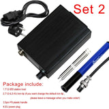 STM32V2.1s -OLED T12-955 1.3inch digital display Soldering Station V2.1S controller with 5pin P9 handle Soldering Iron Tips