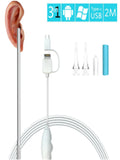 3 in 1 USB OTG Visual Ear Cleaning Endoscope Spoon Functional Diagnostic Tool Ear Cleaner Android 0.3MP Camera Ear Pick