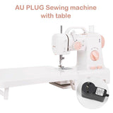 INNE Electric Sewing Machine Mini Small Portable Multifunctional Household Pedal Handmade Repair With Night Light For Beginners