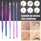 10PCS Stainless steel Acne Removal Kit Blackhead Remover Facial Pimple Comedone Needle