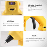 3.6V Wireless Hot Melt Glue Gun 8W USB Rechargeable Lithium Battery Cordless Glue Gun with 7mm Glue Sticks Craft Repair Tool Gun