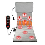 Electric Heating Full Body Massage Mat For Neck Waist Back Pain Relief Office Chair Cervical Kneading Vibrator Massager Pad Seat