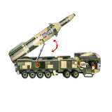 WW2 Military Series World War II Army DF-26 Medium-Range Ballistic Missile Vehicle MOC Building Blocks Bricks Toys Gifts