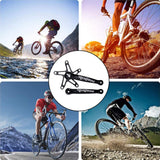 Ultralight Folding Bicycle Crankset Aluminum Alloy Bike Crank Arm 130BCD Axis Bracket Parts Folding Bicycle Parts