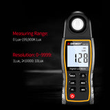 Luxmeter Luxometer Auto Range Photometer Luminometer Lightmeter Digital Light Meters 0-199900 Lux with Max Min Data Hold Mode