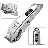C99 Electric All-metal LCD Clipper Hair Clipper Modeling Oil Head Push LED Smart Display R-shaped Fillet Design
