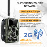 HC801M 2G Hunting Trail Camera 16MP 1080P MMS/SMTP/SMS Wildlife Camera 0.3s Trigger Photo Traps Night Vision Hunter Camera