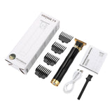 T9 USB Rechargeable Hair Clipper Electric Hair Trimmer Cordless Shaver Beard Razor 0mm Men Barber Hair Cutting Machine for men
