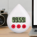 Electronic Digital Timer Kitchen Cooking Shower Study Stopwatch Alarm Clock Water Drop Electronic Cooking Countdown Time Timer
