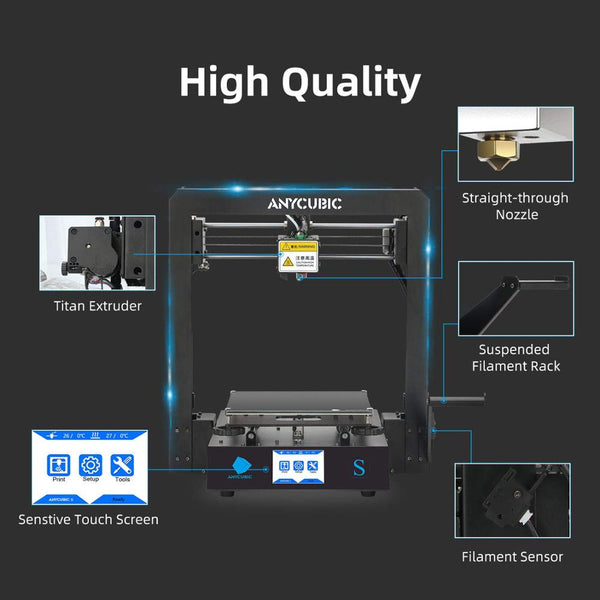 Mega-S Mega S 3D Printer I3 Mega Upgrade Large Size TPU High Precision ...