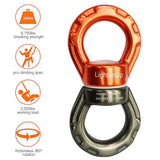 30KN Safety Rotational Device Hanging Accessory Hanging Kits Web Tree Swing, Swing Setting, Aerial Dance  Hanging Hammock