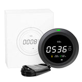 2022.3 in 1 Air Quality Monitor USB Rechargeable CO2 Monitor with Temperature Humidity Air Gas Detector for Home Security