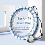 24 Adjustable Body Abdomen Waist Smart Sports Circle Hulla Hop Abdomen Fitness Massage Sports Hoop Weight Hoop Home Fitness