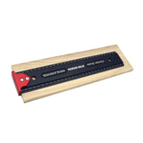 Carpenter Woodworking Scribing Mark Line Ruler Precision Scale Measuring Gauge Multifunction Vertical Ladder Ruler