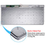 Ultra Slim Apple Style Bluetooth Keyboard Low Noise Wireless Keyboard Compact Keyboard for IOS Windows Android