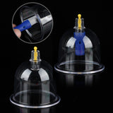 12Pcs/Set Vacuum Cupping Cans Strong Suction Acupuncture Massage Cups Magnetic Aspiration Treatment Suction Cans With Tube