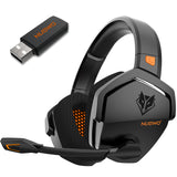 NUBWO G06 2 in 1 Wireless Gaming Headset Adjustable 2.4G Wireless/3.5mm Wired Stereo Gaming Headsets Noise Reduction with Mic