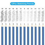 Sketching Drawing Pencils Set Art Charcoal Pencil Artists Painting Draw Sketch Kit For Painter School Student Art Supplies 72pcs