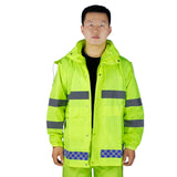 Waterproof Nylon Raincoat Jacket Pants Set Outdoor Men Poncho Raincoat Hiking Portable Thick Regenjacke Winter Raincoat JJ60YY