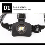 2021 new Outdoor headlights led highlight night lights Portable dry battery night  Mini focusing camping fishing riding lighting