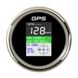 Stainless Steel GPS Speedometer Gauge Digital Waterproof Backlight LCD 9-32V MPH Speedometer 85mm for Truck Motorcycle Boat Car