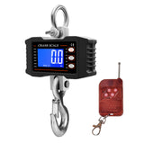 Digital Hanging Scale with Remote Control 1000kg/ 2204lbs Portable Heavy Duty Crane Scale LCD Backlight Industrial Hook Scales