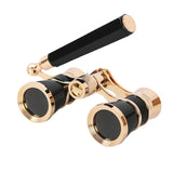 3X25 Glasses Binoculars Telescope Vintage Opera Theater Gift Women Coated Lens Metal Fashion With Handle Multifunction Portable