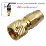 All-copper Thread Quick Connector Garden Irrigation Connector Faucet Nozzle Adapter Telescopic Water Pipe Joints