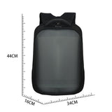 Smart LED Backpack with Wifi Control - 17.3 inch Laptop Bag for Motorcycle Bicycle Cycling Business Travel, Waterproof