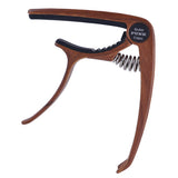 Tune Quick Change Clamp Rosewood Color Capo with Pin Puller for Electric Guitar Ukulele Accs Gift