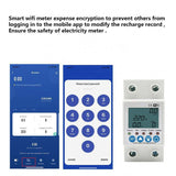 Tuya APP WiFi Smart 63A Circuit Earth Leakage Over Under Voltage Protector 2P Relay Device Switch Breaker Energy Power kWh Meter