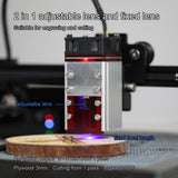 Upgraded 30W Focusable Laser Module Kit Optimized Air Assist Laser Engraving Module with 450nm 5.5W Blue Laser Head