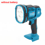 Rechargeable LED Light with Infrared Warning Light Outdoor Folding Emergency Light with Battery and Charger for Camping Working