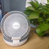 Mini DC6V Solar Fan Night Light Table Top Type Household   USB Phone Rechargeable Battery Fan Dropshiping
