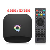 Q Plus Smart TV Box Android 9.0 TV Box 4GB RAM 32GB/64GB ROM Quad Core H.265 USB3.0 2.4G WiFi Set Top Box 4K TVBOX Media Player