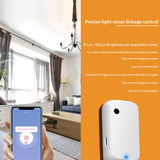 Tuya WiFi Light Sensor Intelligent Home Illumination Sensor Linkage Control Brightness Sensor Work with Tuya Device