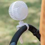 F36 Stroller Bike Fan Mini Portable USB Rechargeable Clip Fan 360 Degree Rotating Outdoor Wrist Fan With Strap With Fragrance