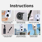 Home Window Cleaner Robot Brushless motor High Suction Electric Window Cleaning Anti-falling Remote Control Vacuum Cleaner Robot