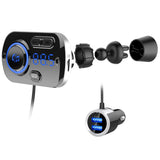 FM Transmitter BC49BQ Bluetooth-Compatible 5.0 Car Charger Car Kit MP3 Music Audio Player Hands-Free Calling Dual USB Port FLAC
