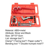 12Pcs/Set CT-2030+CT-369 Copper Brake Fuel Pipe Repair Flaring Expander Multi-Function Cars Pipe Flaring Clamp Kits