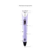 2-generation 3d Printing Three-dimensional Drawing Pen 12v Colorful Drawing Pen