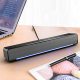 Computer Audio Desktop Subwoofer Home Multimedia Small Speaker Long Strip Speaker Colorful Atmosphere Light Multifunctional audi
